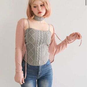 Lacey ribbon cardigan アンドマリー andmary 完売