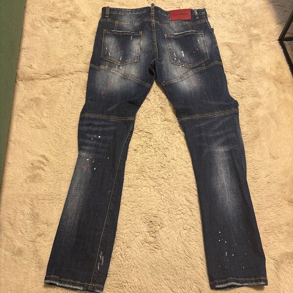 DSQUARED2 デニムパンツ ペイント ダメージ加工