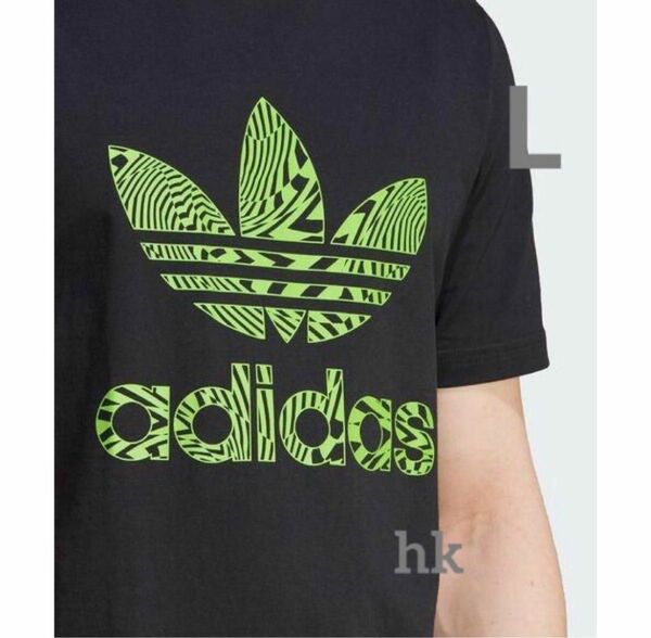 アディダスオリジナルス グラフィック 半袖 Tシャツ L ブラック