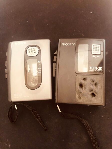 SONY ソニー カセットレコーダー TCM-30 TCM-48 ラジオ ジャンク 通電確認済み