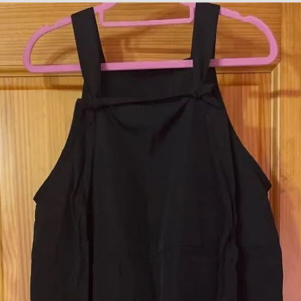黒サロペット オーバーオール Mサイズ オールインワン