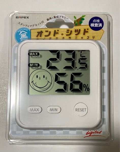 エンペックス(Empex) デジタル温度計湿度計 最高/最低温度メモリー