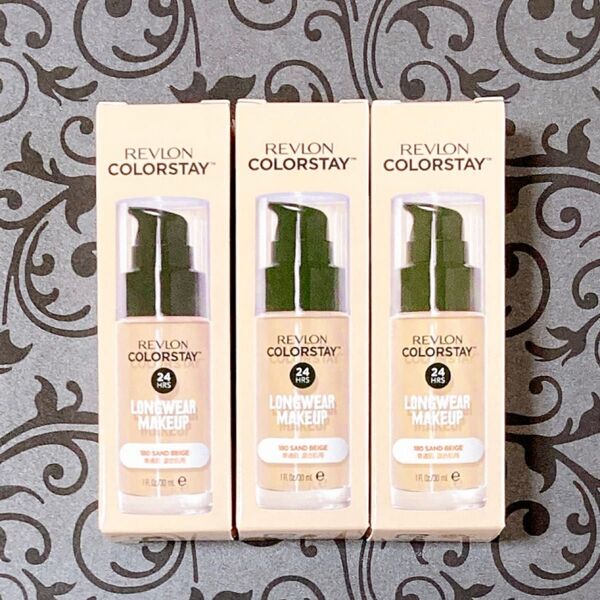 REVLON レブロン カラーステイ ロングウェア メイクアップ ファンデーション 5ml 3個