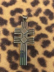  custom заказ * Navajo группа PAT BEDONIE двойной Cross подвеска * серебряный, индеец ювелирные изделия, Cross, Dragonfly 