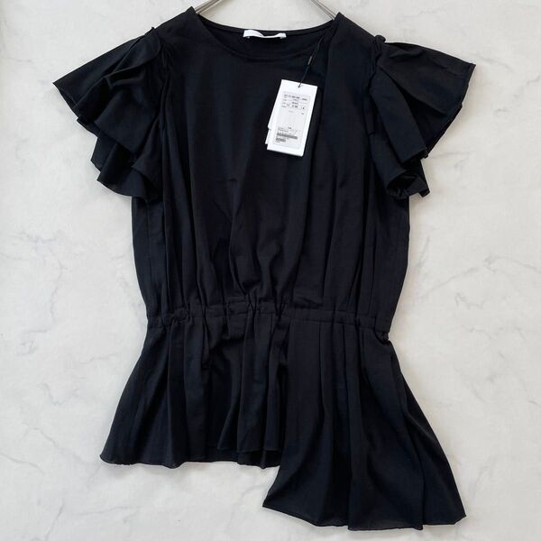 新品 ASTRAET アストラット ユナイテッドアローズ ブラウス黒 Tシャツ