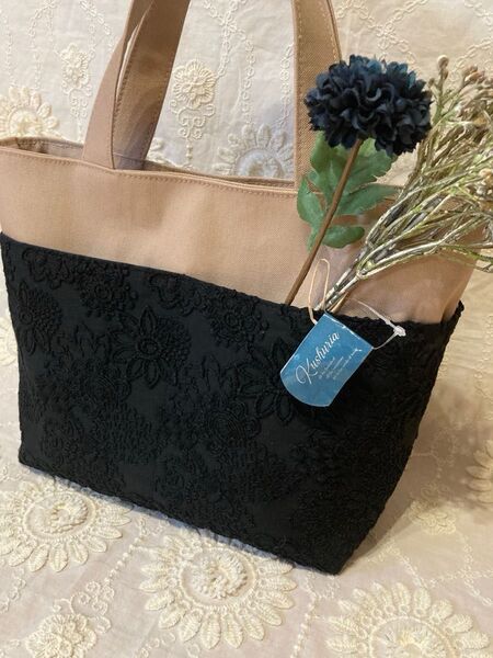 豪華刺繍柄☆トートバッグ ハンドメイド