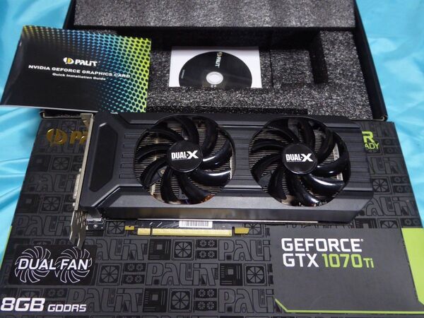 中古★PALIT NVIDIA 7Geforce GTX1070ti 8GB DUAL