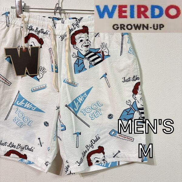 【WEIRDO】新品Jr.WRD SHORTS ショートパンツ メンズM 白 ウィアード 定価21,780円 ハーフパンツ