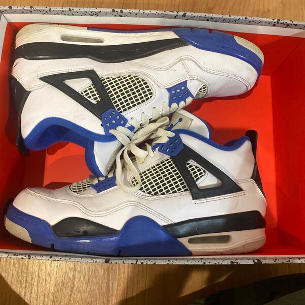 値下げ NIKE AIR JORDAN4 27cm ホワイトブルー系