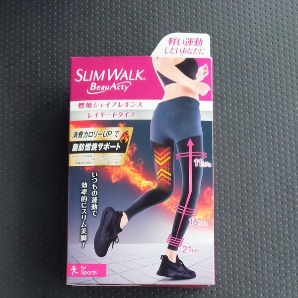 最終値下げ! スリムウォーク ビューアクティ 燃焼シェイプレギンス M~L 1個