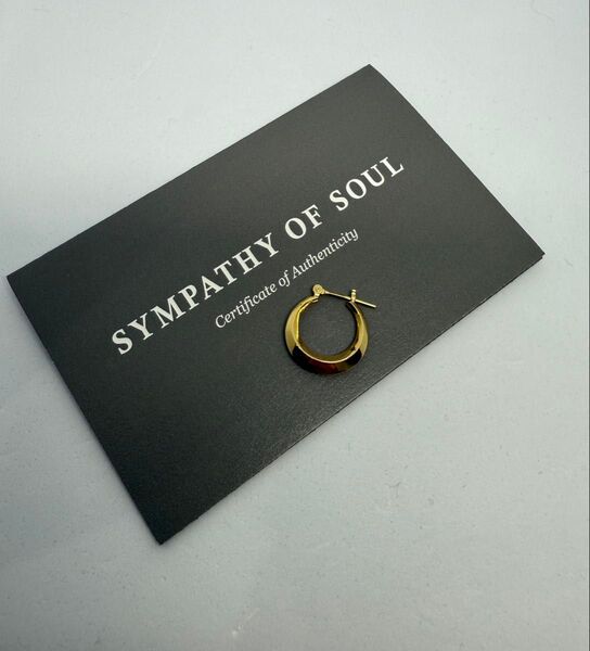 シンパシーオブソウル ムーンフープピアス ピアス アクセサリー ゴールド K18 sympathy of soul