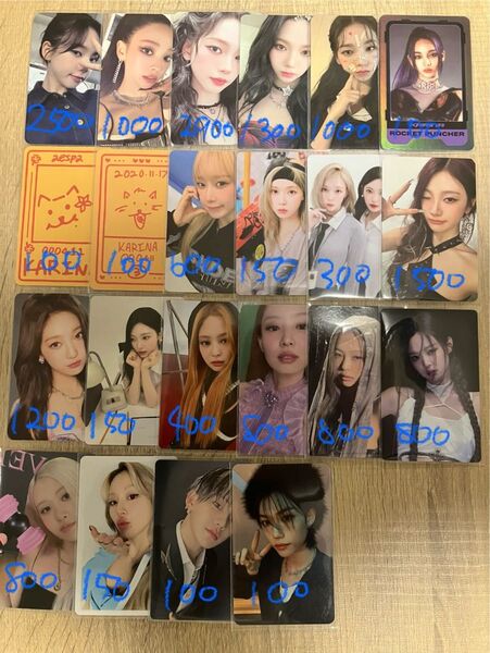 aespa ive nmixx twice babymonster blackpink トレカ