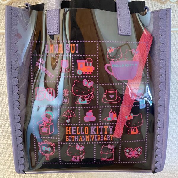 新品 ANNASUI HELLO KITTY 50th ビニールバッグ