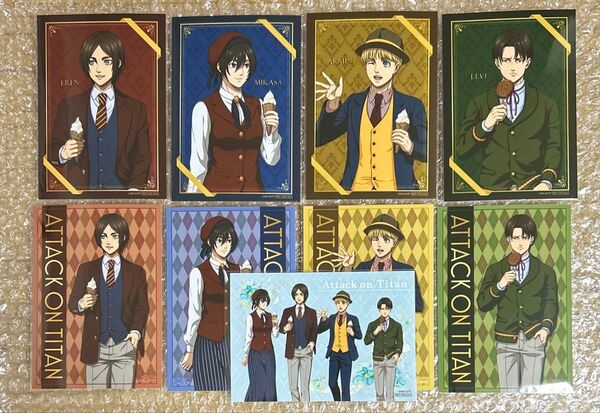 進撃の巨人 マルイ POP UP SHOP Break Time ver. 購入特典 ブロマイド 全9種セット リヴァイ