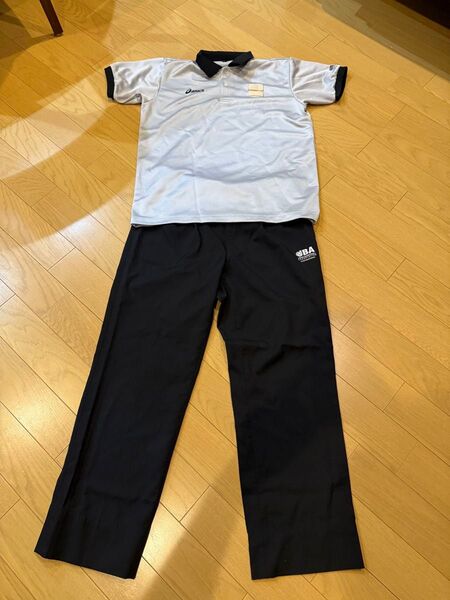 アシックス バスケットボール レフリーウェア 上下セット Oサイズ