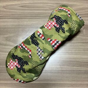 ハンドメイド ドライバー用ヘッドカバー 迷彩グリーン