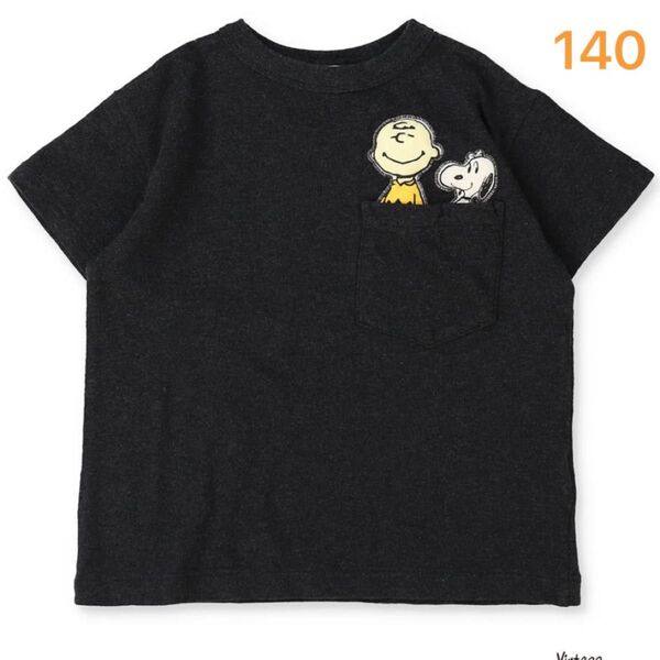 DENIM DUNGAREE/SNOOPY ME Teeサイズ140