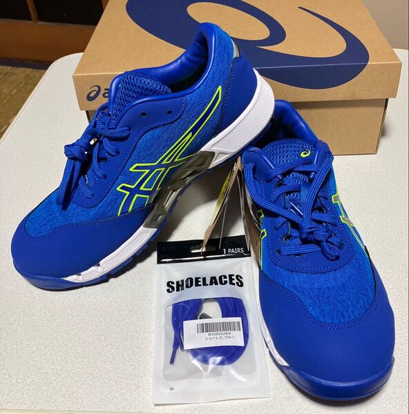 asics 安全靴 新品 未使用 26.0cm ブルー 青 ウィンジョブ アシックス CP212