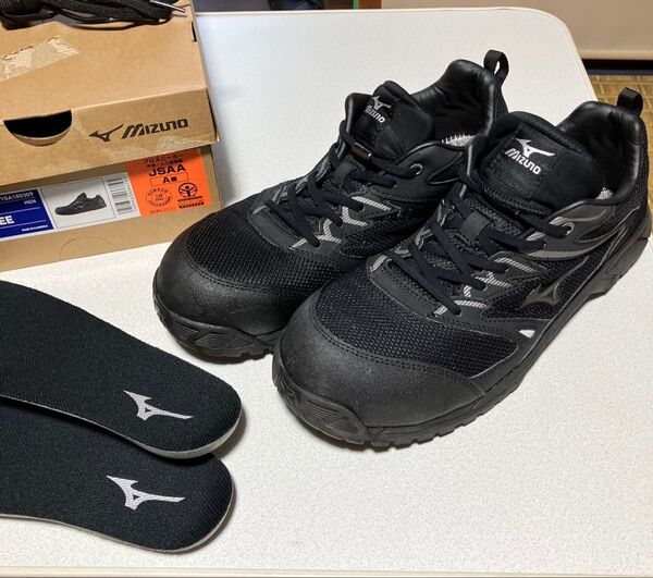 Mizuno ミズノ 安全靴 プロテクティブスニーカー オールマイティVS F1GA180309 26.5㎝ 黒色 中古品
