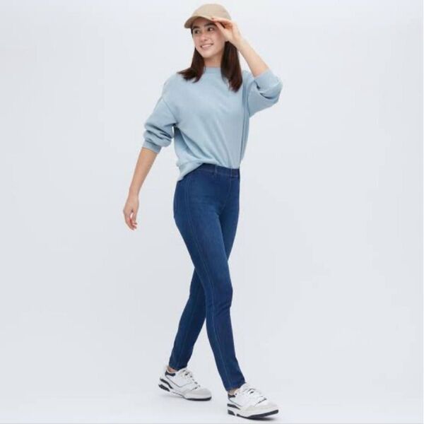 UNIQLO ウルトラストッチ デニムレギンスパンツ S 丈長め