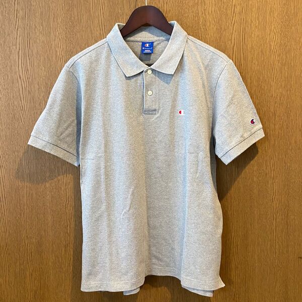 チャンピオン ポロシャツ(XL)グレー
