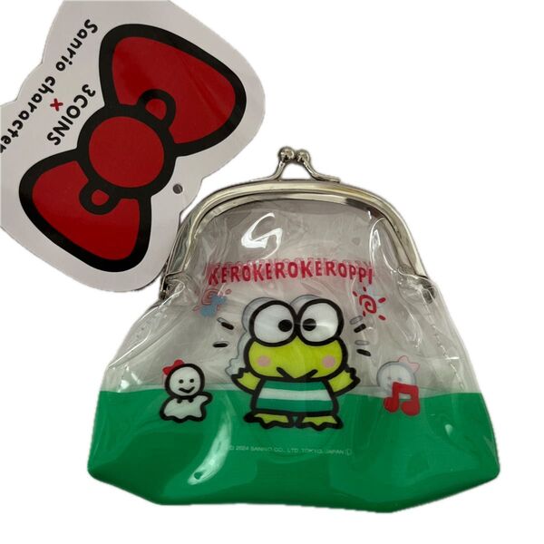 3coins サンリオ がま口ポーチ けろけろけろっぴ ケロッピ 財布 新品