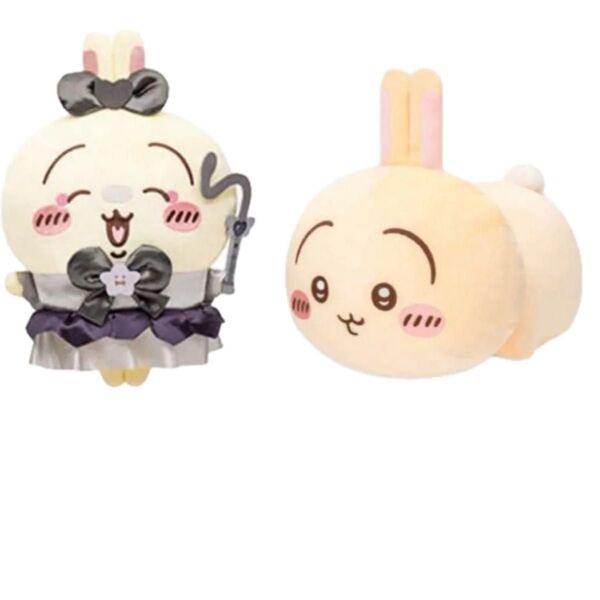 もっちるねそべりBIGぬいぐるみ2 超まじかるちいかわうさぎ 2点セット 新品