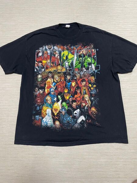 MARVEL CIVIL WAR 2XL Tシャツ 黒 ブラック プリント