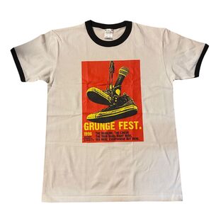 グランジ フェス リンガー Tシャツ コンバース カートコバーン ニルバーナ Tシャツ バンドTシャツ ロック