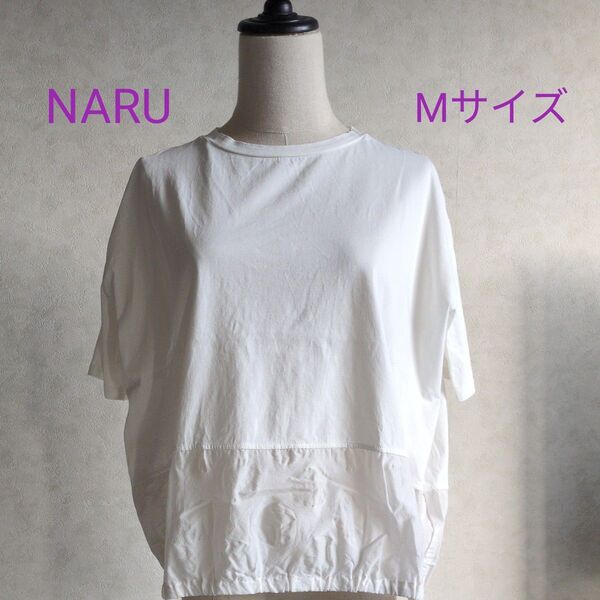 NARU ナル Tシャツ ドット柄 サイロプレミアム ローン塩縮コットン 日本製