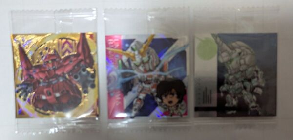 にふぉるめーしょん 機動戦士ガンダム シールウエハースvol.3 〜 ガンダムユニコーン 3枚セット