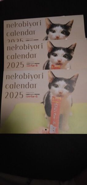 猫びより 2025 冬号 No.135付録 カレンダー 3セット