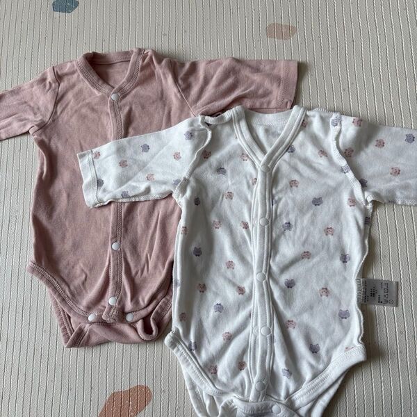 ベビー服 ロンパース 2枚セット 60 アカチャンホンポ