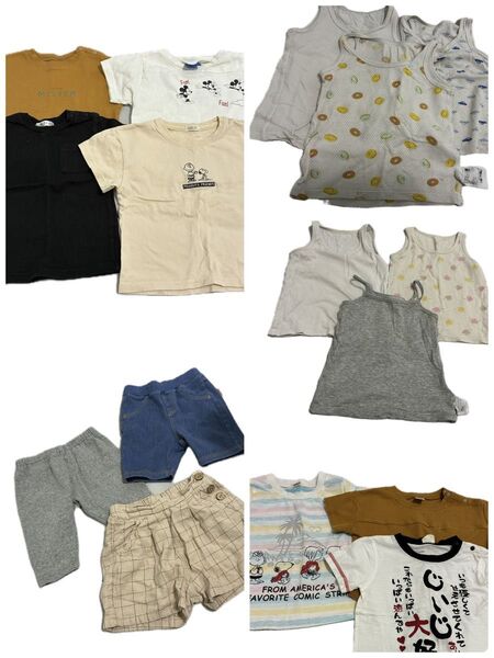 used 男の子80.90 まとめ売り夏服