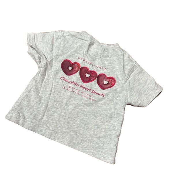 半袖 Tシャツ ドーナツ キッズ ベビー 子供服 80 グレー