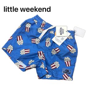 新品タグ付き リトルウィークエンド ポップコーン 水着 ボクサー トランクス キッズ 100