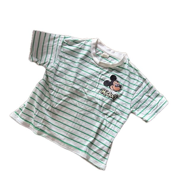 リトシー ミッキー ディズニー 半袖 ティシャツ Tシャツ ボーダー 90 キッズ 子供服