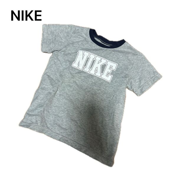 NIKE ナイキ 半袖 Tシャツ 子供服 110 トップス グレー