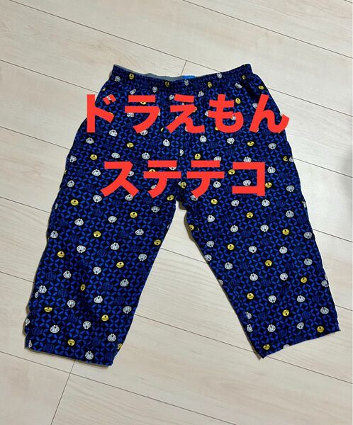 ドラえもん ステテコ ボトムス ズボン パンツ パジャマ キャラクター 部屋着 綿 コットン 膝下 ウエストゴム 100%