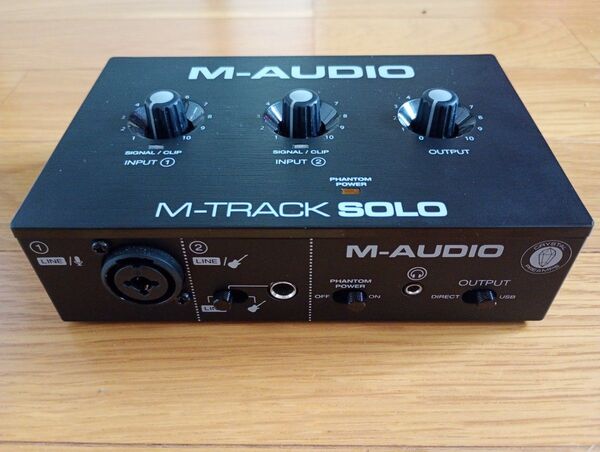 M-AUDIO M-Track Solo USBオーディオインターフェース動作確認済 USBケーブルつき