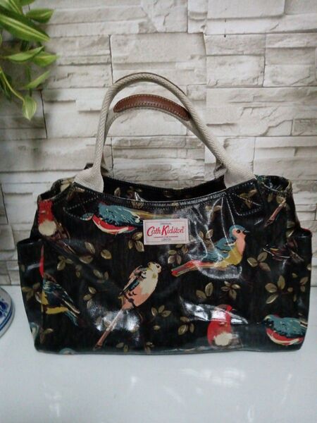 Cath kidston キャスキッドソン トートバッグ 小鳥柄