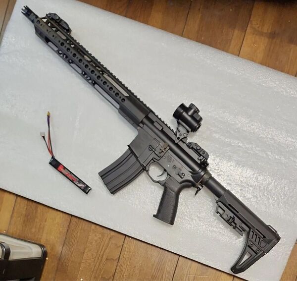 S&T 黒メカボ搭載 M4 マイクロスイッチ 電子トリガー ジャンク