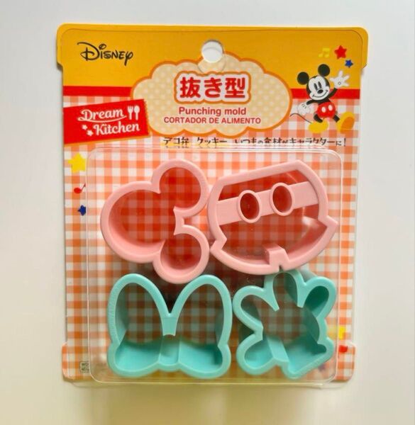 新品未使用 デコ弁 抜き型 ミッキー ミニーちゃん キャラ弁 型抜き スタンプクッキー型 抜き型 クッキー型 クッキー抜型
