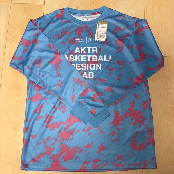 【新品 未使用】TIGORA×AKTR 総柄LOGOプリント 長袖Tシャツ