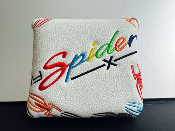 ゴルフ ヘッドカバーパターカバー マレット スパイダーパター対応マグネット式