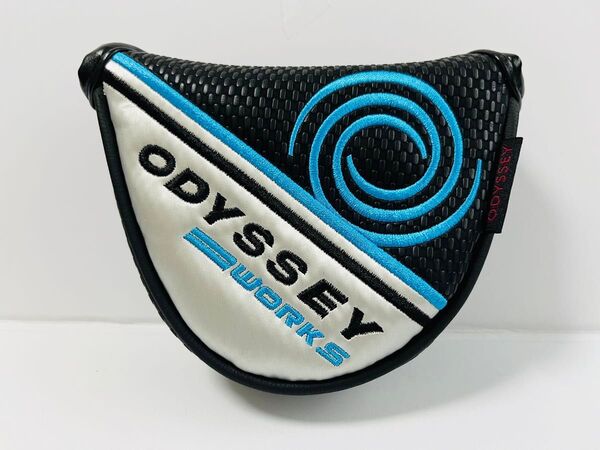 ゴルフカバー ヘッドカバー パターカバー マレット用 マジックテープ渦