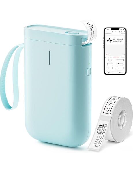 1点のみ 新品NIIMBOT D11 小型多機能ラベルプリンター 使いやすい USB充電式 Android & iOS対応 ブルー