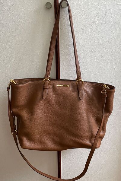 miumiu 2way ショルダー ハンドバッグ トート