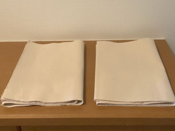【商品情報】8号 帆布生地(キャンバス生地)30cm × 150cm が2枚です。