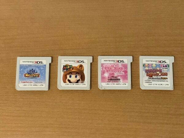 マジックキャッスル・パズドラ・マリオ・おしゃれオーディション【女の子用のニンテンドー3DS ソフト 4個セット】